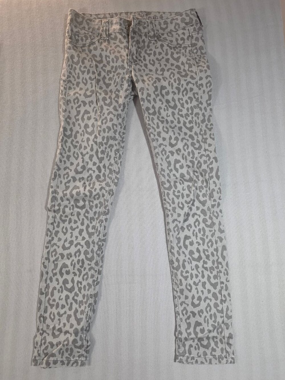 Sweet Jeans Grey Leopard Pants – Slim Fit – Stretch Cotton – Size S